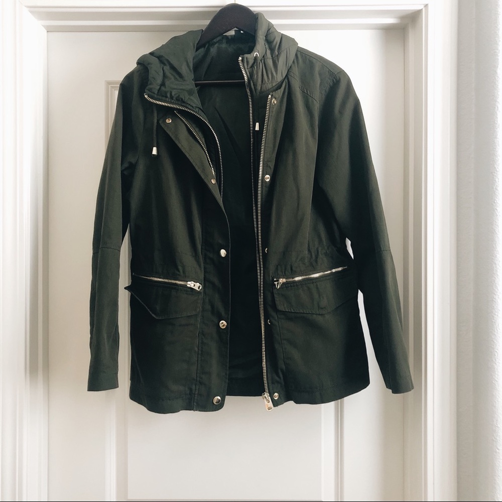 Topshop Olive Green Utility Jacket